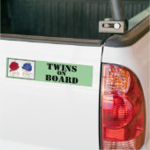 tweeling aan boord bumpersticker (Op Truck)