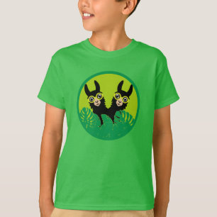 Tweeling alpaca lama's t-shirt
