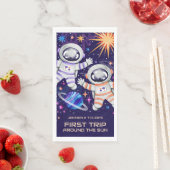 Tweeling Astronauten Eerste Reis Rond De Zon Ruimt Servet (Insitu)