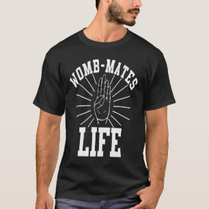Tweeling baarmoeder maatjes Baby broer of zus Zwan T-shirt
