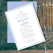 Tweeling Baby Boy Joodse Naming Ceremonie Hebreeuw Kaart