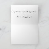 Tweeling baby felicitatiekaart, meisje & jongen tw kaart (Binnen)