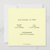 Tweeling Baby Foto Geboorteaankondiging Aankondiging (Achterkant)