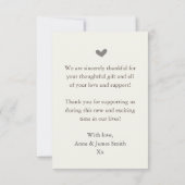 Tweeling baby geboorte aankondigingskaart, twee ke bedankkaart (Achterkant)