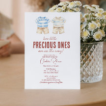 Tweeling baby jongen Schattige Baby shower