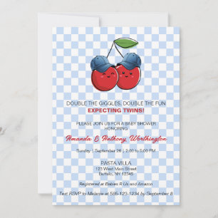 Tweeling Baby Jongens Baby Shower Kaart