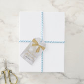 Tweeling baby jongens doopsel communie cadeaulabel (Met Touw)