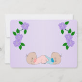 Tweeling baby meisje en jongen Baby shower Kaart (Achterkant)