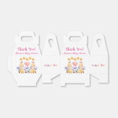 Tweeling-Baby shower | BABY SHOWER SCHATTIGEE GIRA Bedankdoosjes (Uitgevouwen)