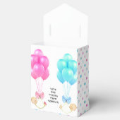 Tweeling Baby Shower Bedankt Bedankdoosjes (Geopend)