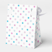Tweeling Baby Shower Bedankt Bedankdoosjes (Achterkant)