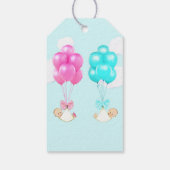 Tweeling Baby Shower Bedankt Cadeaulabel (Achterkant)