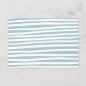 Tweeling baby shower blauwe moderne boeken voor ba informatiekaartje (Achterkant)