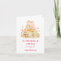 Tweeling Baby Shower Boek Thema Eerste Bibliotheek