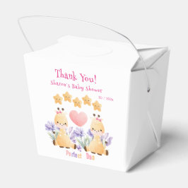 Tweeling Baby Shower | Cute Giraffe Baby Shower Bedankdoosjes