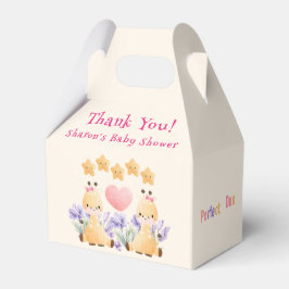 Tweeling Baby Shower | Cute Giraffe Baby Shower Bedankdoosjes