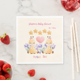 Tweeling Baby Shower | Cute Giraffe Baby Shower Servet