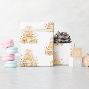 Tweeling baby shower eerste bibliotheekboeken LPM2 Cadeaupapier