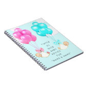 Tweeling Baby Shower Notitieboek (Rechterzijde)