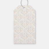 Tweeling Baby Shower Pastel Bloem LPM26 Cadeaulabel (Achterkant)