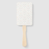 Tweeling Baby Shower Pastel Bloem LPM26 Handwaaier (Achterkant)
