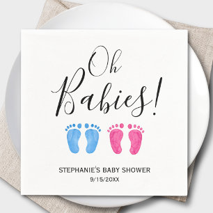 Tweeling Baby Shower Servet