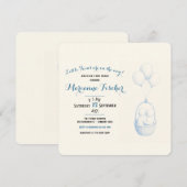 Tweeling Baby Shower Uitnodiging (Voorkant / Achterkant)