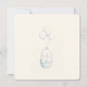 Tweeling Baby Shower Uitnodiging (Achterkant)