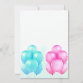 Tweeling Baby Shower Uitnodiging (Achterkant)