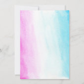 Tweeling babyjongen en baby shower in de kleur van kaart (Achterkant)