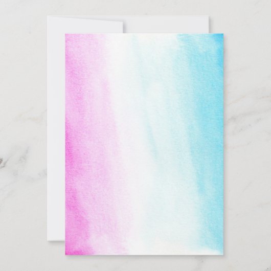 Tweeling babyjongen en baby shower in de kleur van kaart (Achterkant)