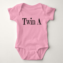 Tweeling babykleding - Twin A-kleding Romper