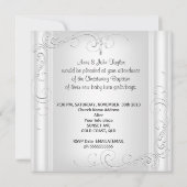 Tweeling babymeisje of -jongen doop doopsel wit kaart (Achterkant)