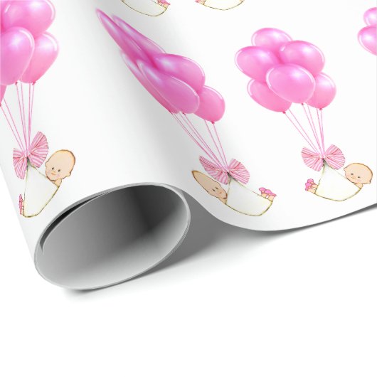 Tweeling babymeisjes Gift Wrapping Paper Cadeaupapier (Rol Hoek)
