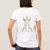 Tweeling Ballerina's Dans Grafische T-Shirt (Achterkant)