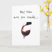 **TWEELING** BEN JE KLAAR OM "ONS" TE VIEREN KAART (Gele Bloem)