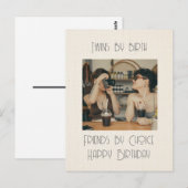 Tweeling bij geboorte briefkaart (Voorkant / Achterkant)