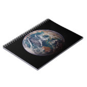 Tweeling Blauwe Knikkers - Oost - Planeet Aarde Be Notitieboek (Linkerzijde)