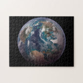 Tweeling Blauwe Marmers - West - Planeet Aarde Zwa Legpuzzel (Horizontaal)
