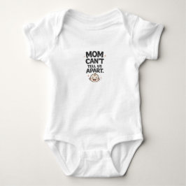 Tweeling Bodysuit 2 'Mama kan ons niet uit elkaar