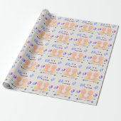 Tweeling broers baby cadeaupapier (Uitgerold)