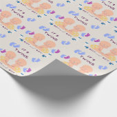 Tweeling broers baby cadeaupapier (Hoek)