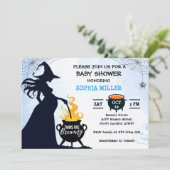 Tweeling Brouwen Douche Heks Halloween Ketel Kaart (Staand voorkant)