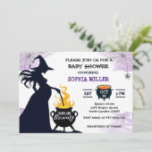 Tweeling Brouwen Douche Heks Halloween Ketel Kaart (Staand voorkant)