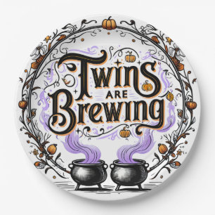 Tweeling Brouwt Halloween Baby shower Bord