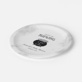 Tweeling brouwt Halloween Baby shower Papieren Bordje (Gekanteld)