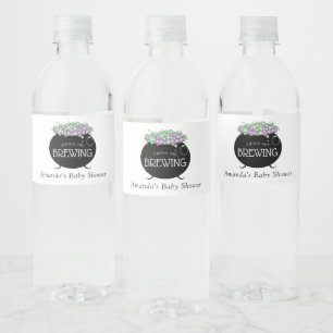 Tweeling brouwt Halloween Baby shower Waterfles Etiket