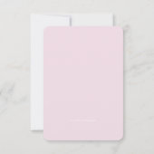 tweeling CHRISTENING of roze goudkruisje BAPTISM Kaart (Achterkant)