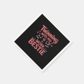 Tweeling Dag Vrienden Matching Twinning Werk Besti Servet (Hoek)