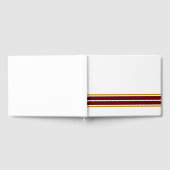 Tweeling Diep Rood Bodem Racing Stripes op Wit Gastenboek (Volledig)